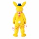 Yellow Rabbit Short Plush Adult Mascot Costume Yellow Rabbit Short Plush Adult Mascot Costume