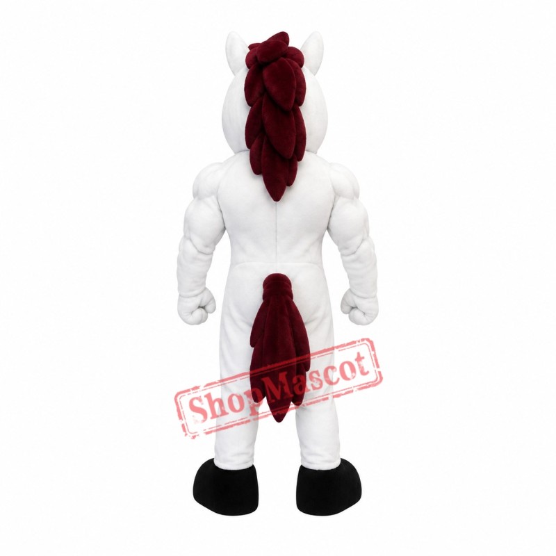 Power Mustang Mascot Costume Power Mustang Mascot Costume