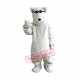 Glasses White Polar Bears Mascot Costume Glasses White Polar Bears Mascot Costume
