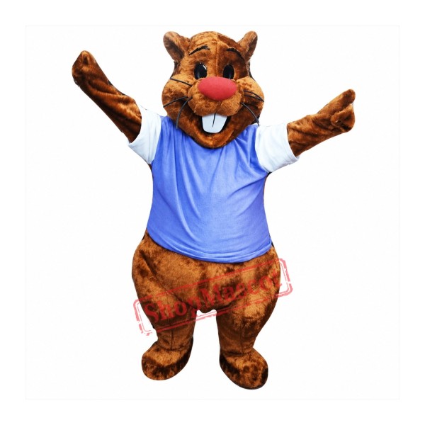 Cute Adult Beaver Mascot Costume Cute Adult Beaver Mascot Costume