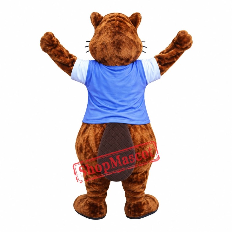 Cute Adult Beaver Mascot Costume