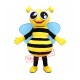 Happy Honey Bee Mascot Costume Happy Honey Bee Mascot Costume