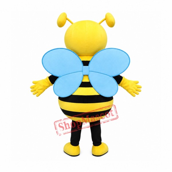 Happy Honey Bee Mascot Costume Happy Honey Bee Mascot Costume