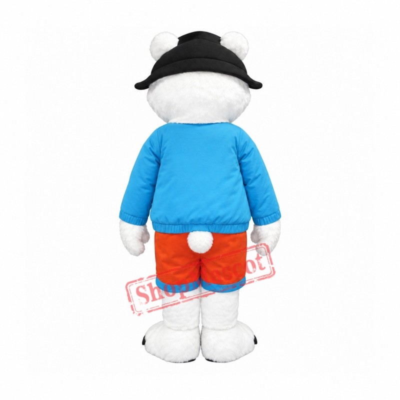 Cute Friendly Polar Bear Mascot Costume Cute Friendly Polar Bear Mascot Costume