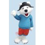 Cute Friendly Polar Bear Mascot Costume