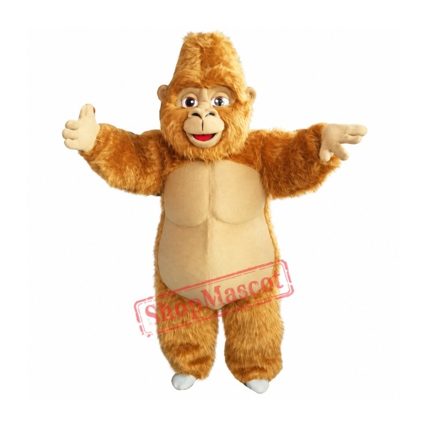 Brown Gorilla Mascot Costume Adult Costume