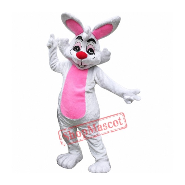 Glasses Easter Bunny Mascot Costume Glasses Easter Bunny Mascot Costume