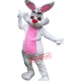 Glasses Easter Bunny Mascot Costume