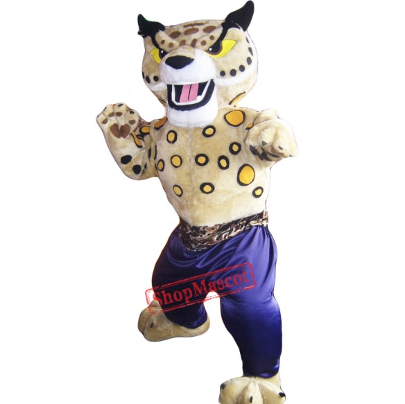 Martial Arts Cheetah Mascot Costume Adult Costume