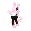 Pink Bunny Mascot Costume Adult Character Costume