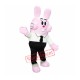 Pink Bunny Mascot Costume Adult Character Costume