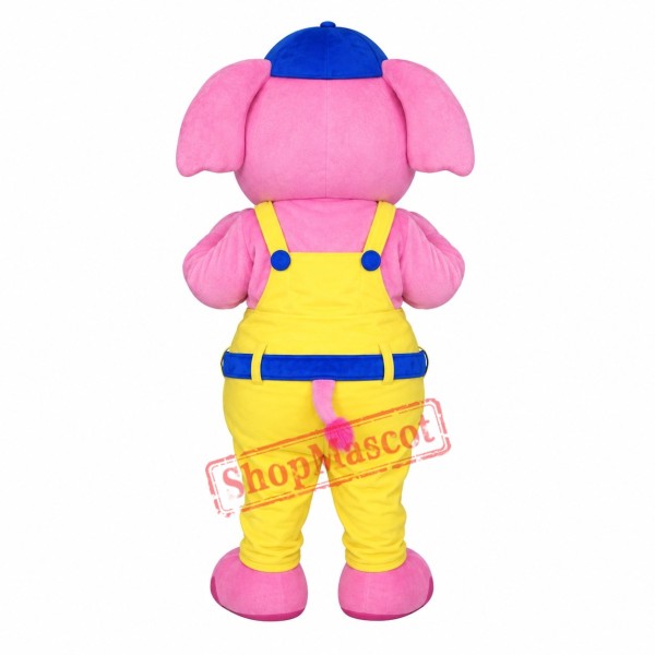 Pink Elephant Mascot Costume Adult Costume