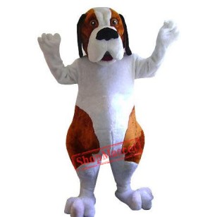 Saint Bernard Dog Mascot Costume