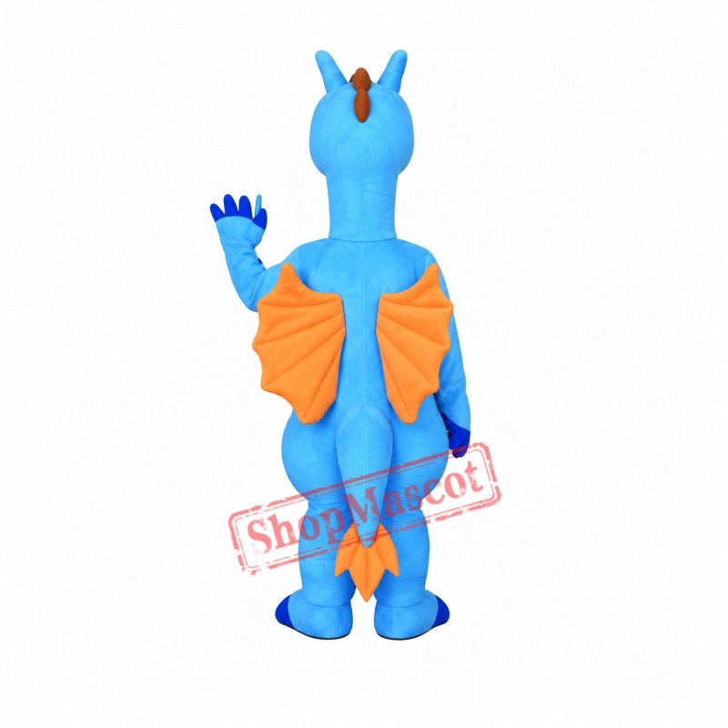 Blue Dragon Mascot Costume Adult Costume