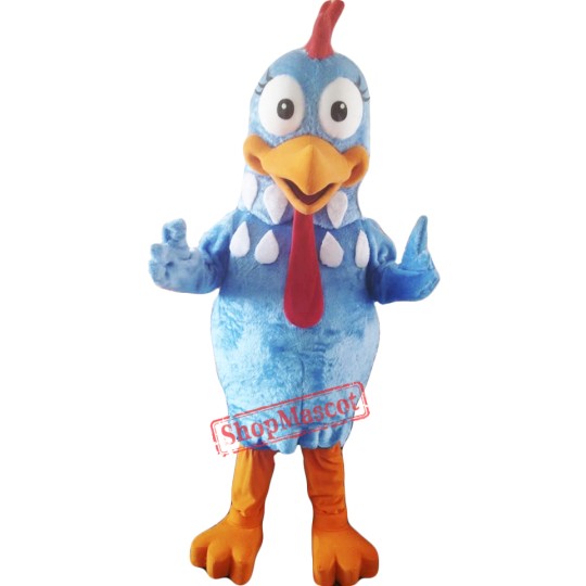 Blue Chicken Mascot Costume Adult Character Costume