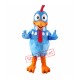 Blue Chicken Mascot Costume Adult Character Costume