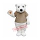 Cute Polar Bear Mascot Costume Free Shipping