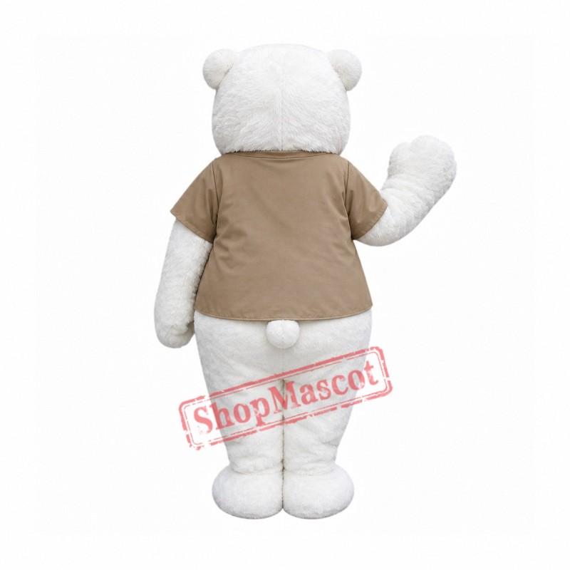 Cute Polar Bear Mascot Costume Free Shipping