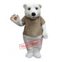 Cute Polar Bear Mascot Costume Free Shipping