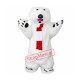 Furry Polar Bear Mascot Costume Furry Polar Bear Mascot Costume