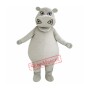 Big Fat Grey Hippo Mascot Costume