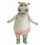 Big Fat Grey Hippo Mascot Costume