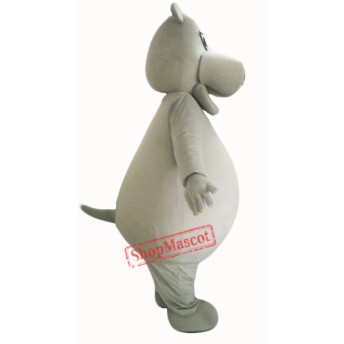 Big Fat Grey Hippo Mascot Costume