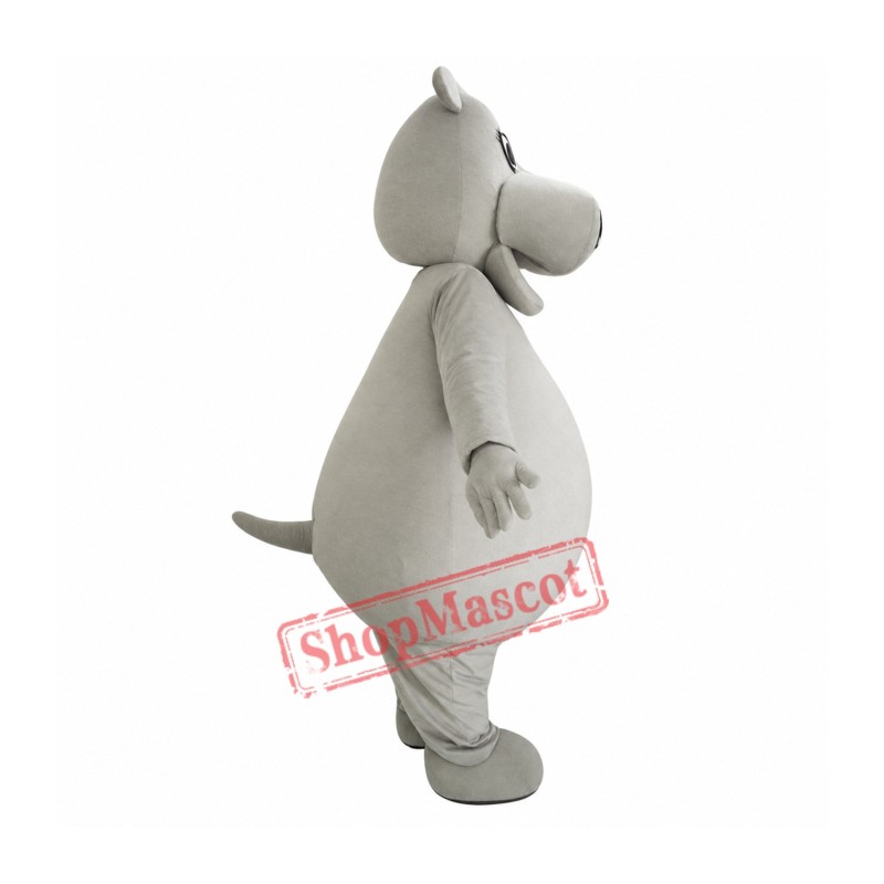 Big Fat Grey Hippo Mascot Costume Big Fat Grey Hippo Mascot Costume