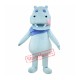 Light Blue Hippo Mascot Costume Light Blue Hippo Mascot Costume