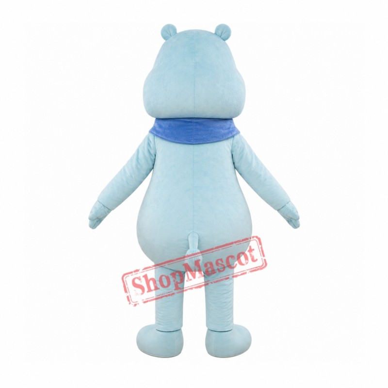 Light Blue Hippo Mascot Costume Light Blue Hippo Mascot Costume