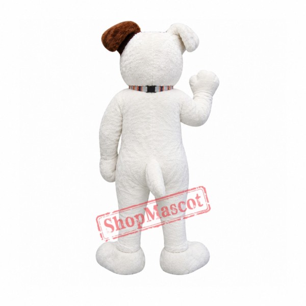 Cute White Dog Mascot Costume