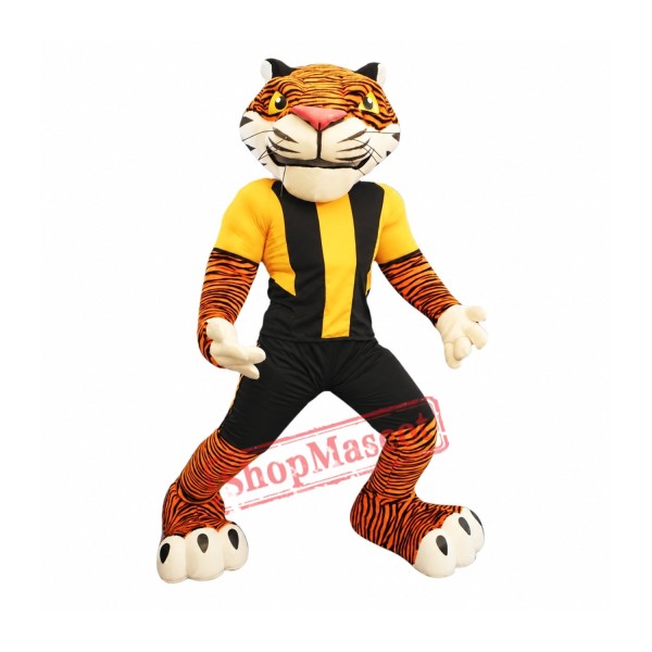 Power Tiger Mascot Costume Power Tiger Mascot Costume