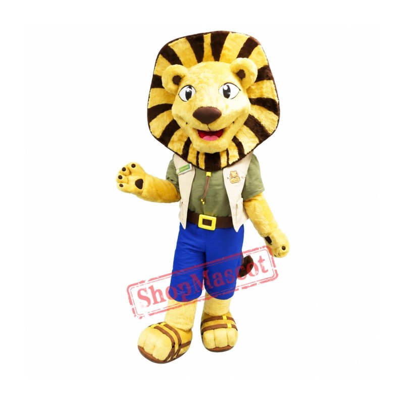 Folly Lion Mascot Costume Folly Lion Mascot Costume
