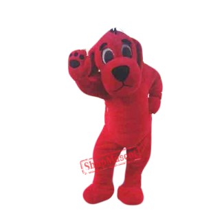 Big Red Dog Mascot Costume