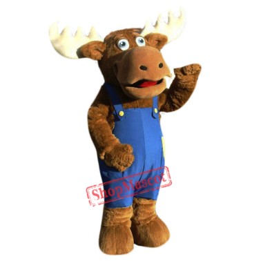 Cute Moose Mascot Costume