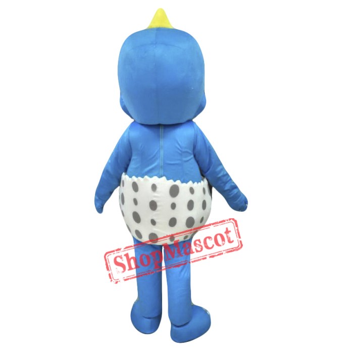 Blue Dinosaur Mascot Costume