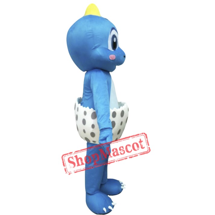 Blue Dinosaur Mascot Costume