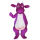 Purple Adult Dragon Mascot Costume