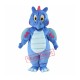 Cute Blue Dragon Mascot Costume