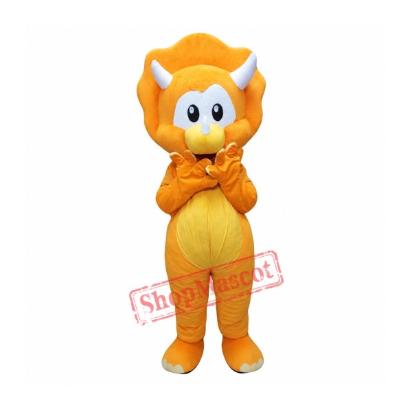 Orange Dinosaur Mascot Costume Orange Dinosaur Mascot Costume