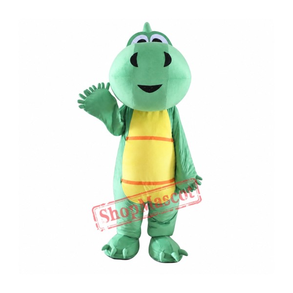 Green Dinosaur Mascot Costume for Adults 