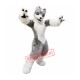 Cute White Grey Wolf Mascot Costume Cute White Grey Wolf Mascot Costume
