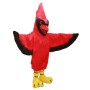 All Red Cardinal Mascot Costume