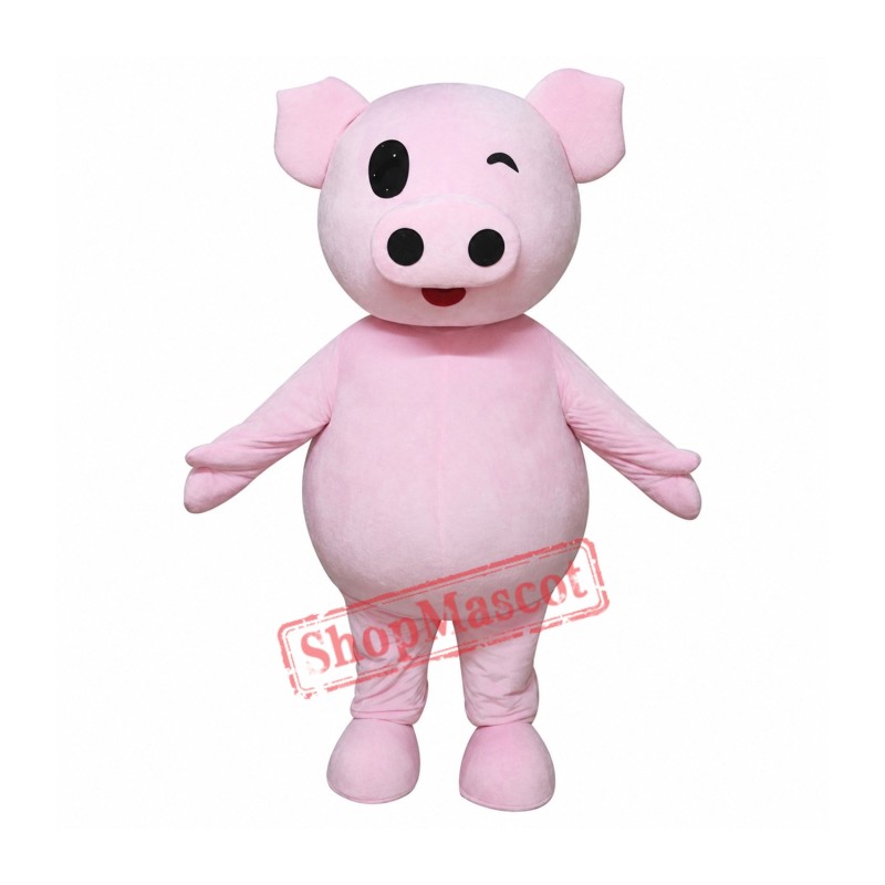 Cute Pink Pig Mascot Costume Cute Pink Pig Mascot Costume