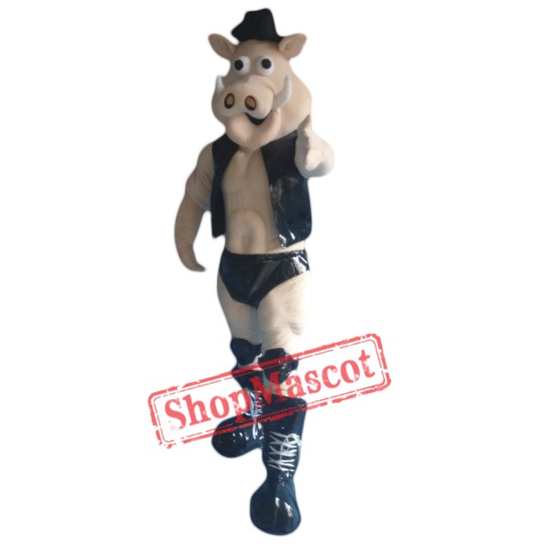 Power Muscle Boar Mascot Costume