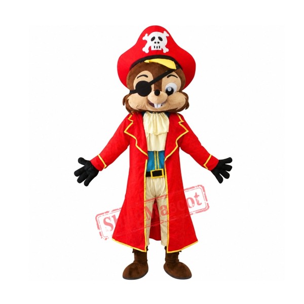 Pirate Squirrel Mascot Costume