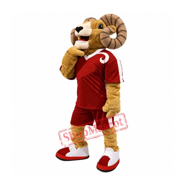 Power Rams Mascot Costume Power Rams Mascot Costume