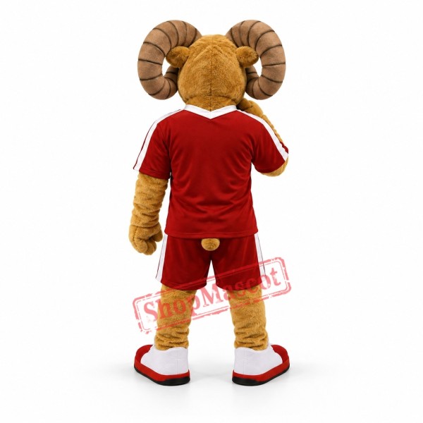 Power Rams Mascot Costume Power Rams Mascot Costume