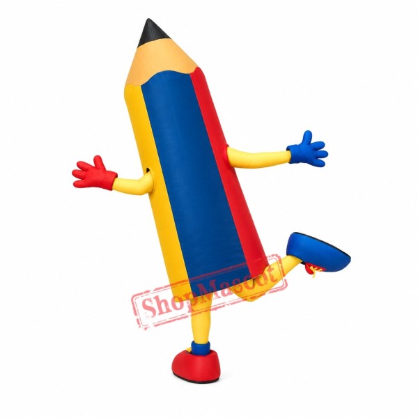 Pencil Mascot Costume Pencil Mascot Costume
