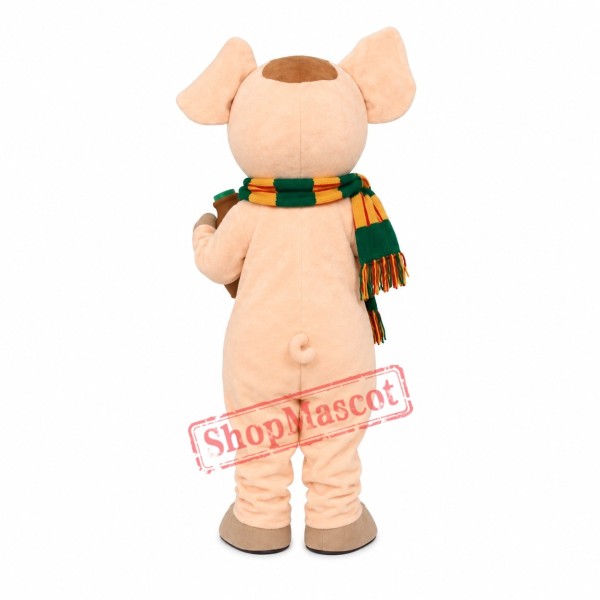 The Loveable Pig Mascot Costume The Loveable Pig Mascot Costume